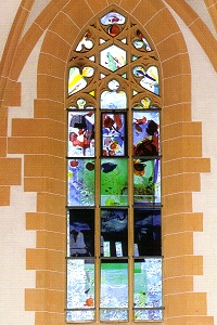 "Schöpfungsgeschichte - Der Baum der Erkenntnis", 1997-2002, Heilig-Geist-Kirche, Heidelberg