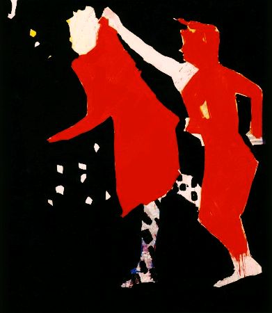 Mischtechnik Nessel, 160 x 140 cm, 1988 - 1989